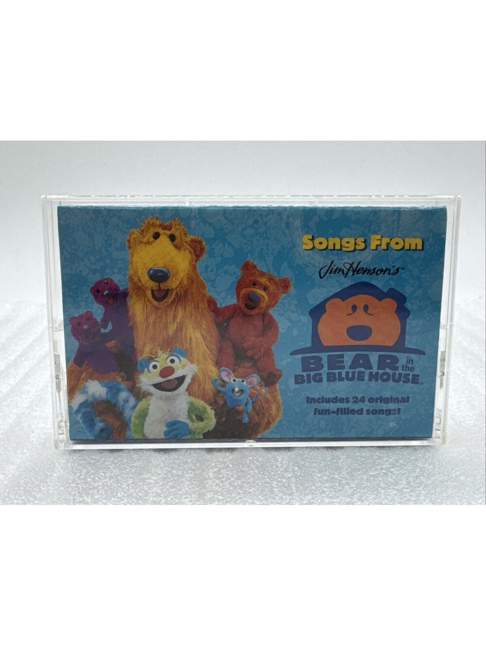 1998 Bear In The Big Blue House Cassette Tape Disney Jim Henson 24 Songs *Tested